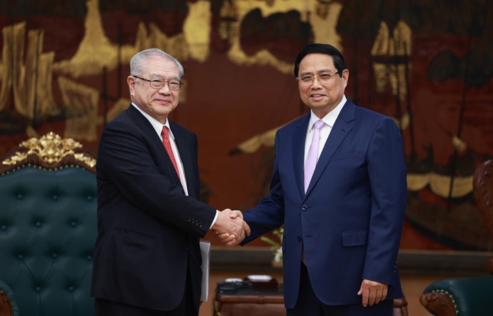 越南政府总理范明政会见日越友好协会关西地区分会主席祯西村